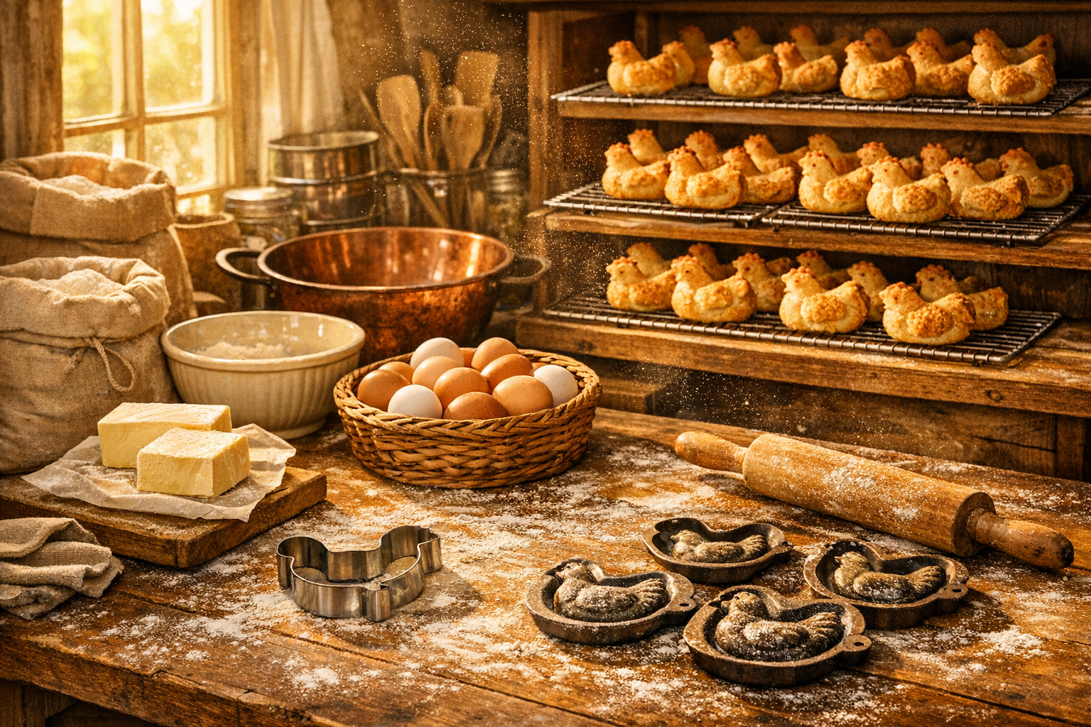 Cozy bakery workshop
