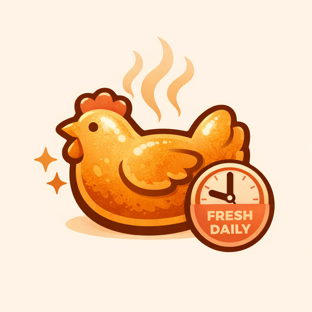 Fresh golden pastries