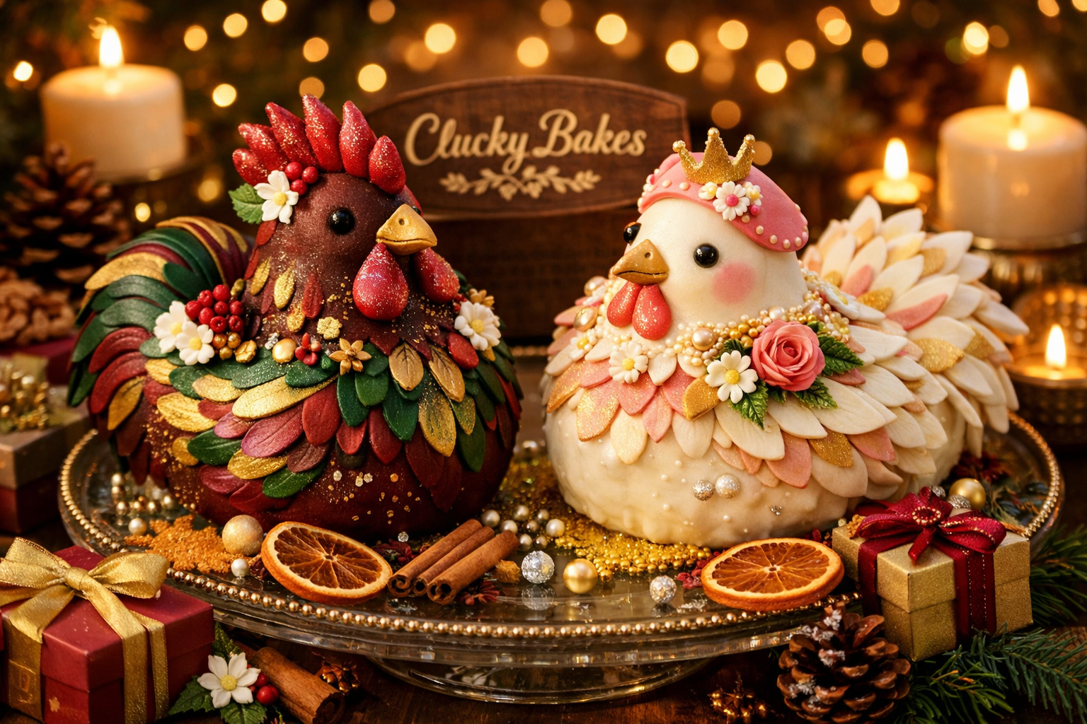 Seasonal Specials - Holiday themed chicken pastries