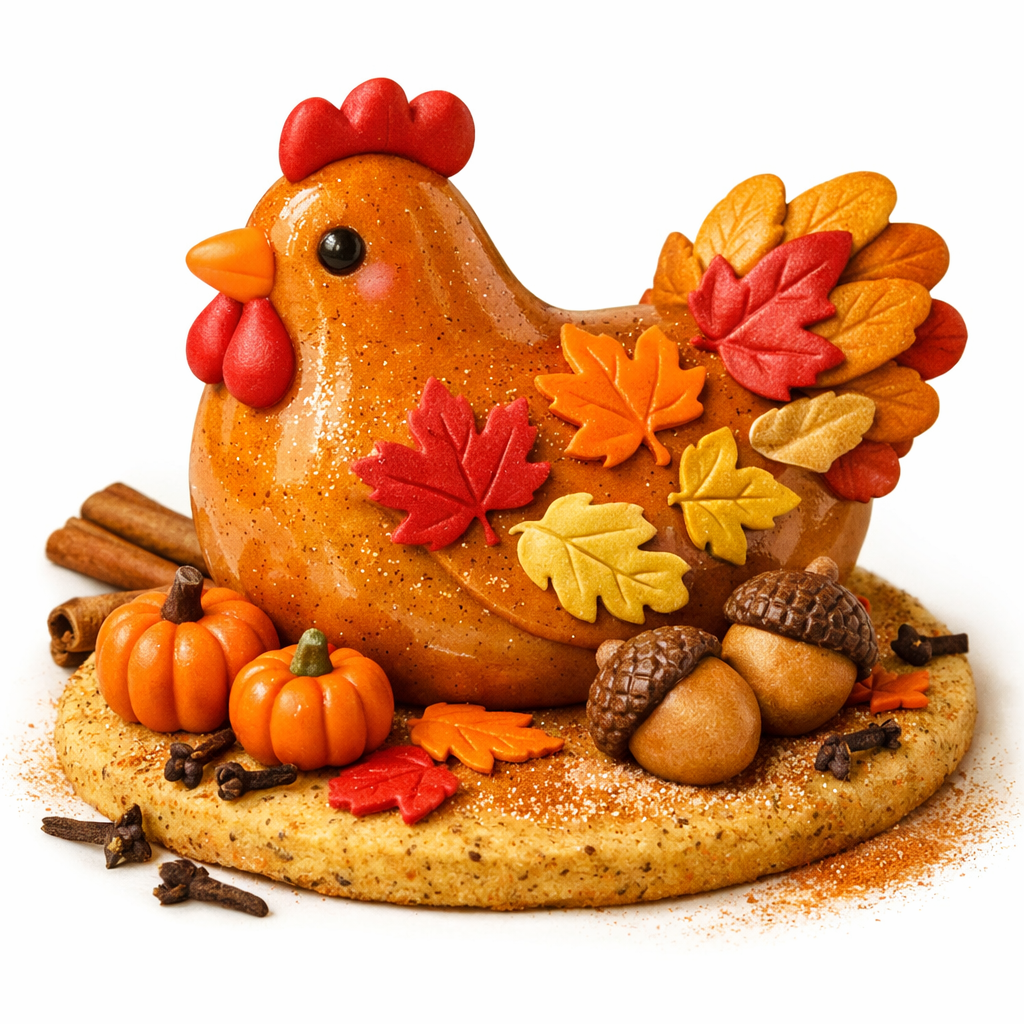 Autumn Harvest Hen pastry