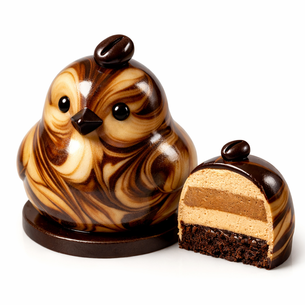 Mocha Swirl Chick pastry