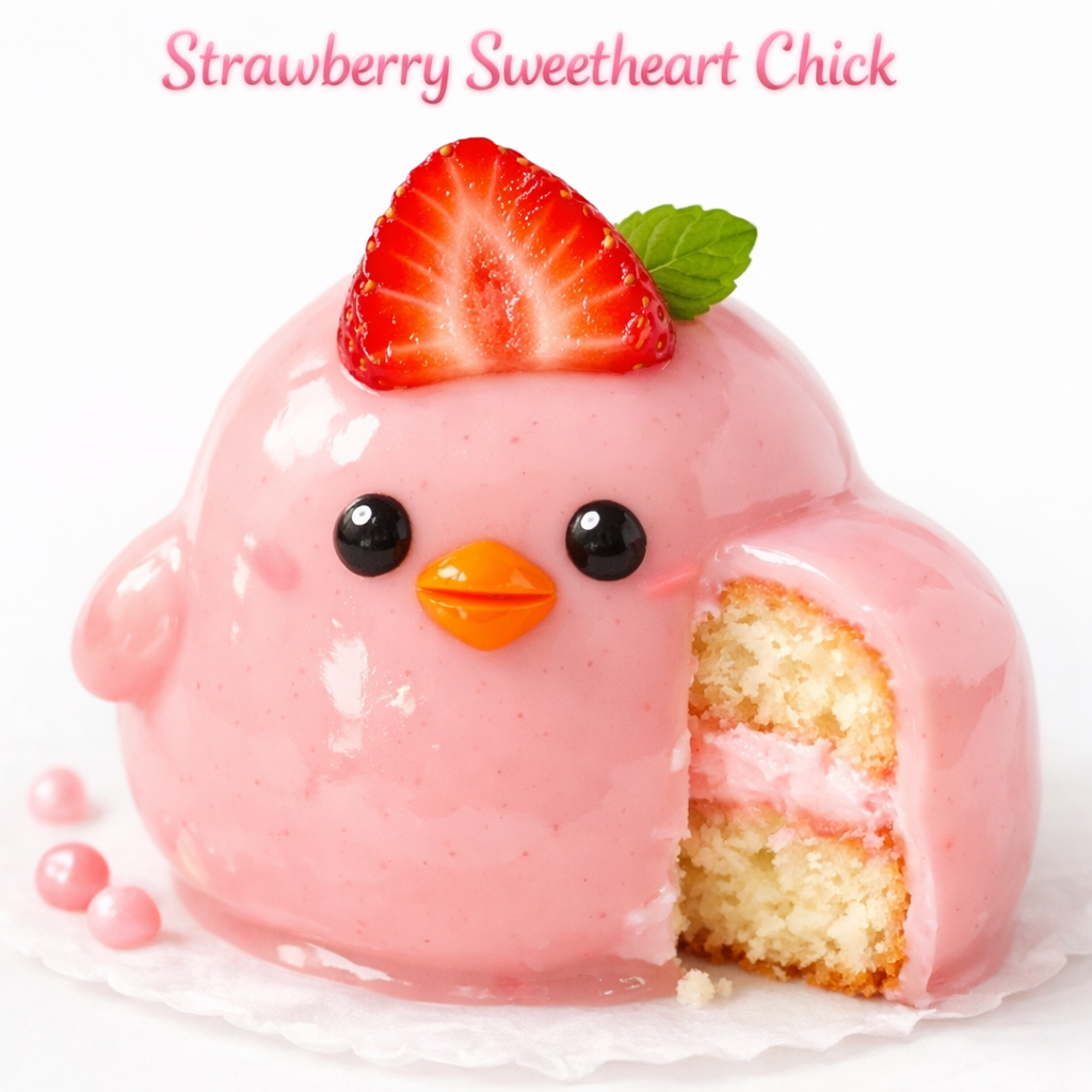 Strawberry Sweetheart pastry