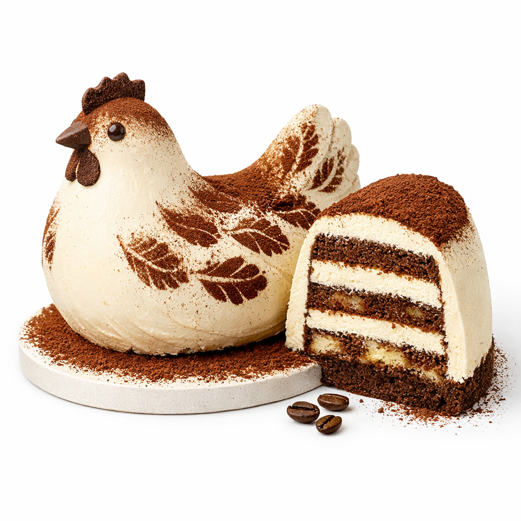 Tiramisu Twist Hen pastry
